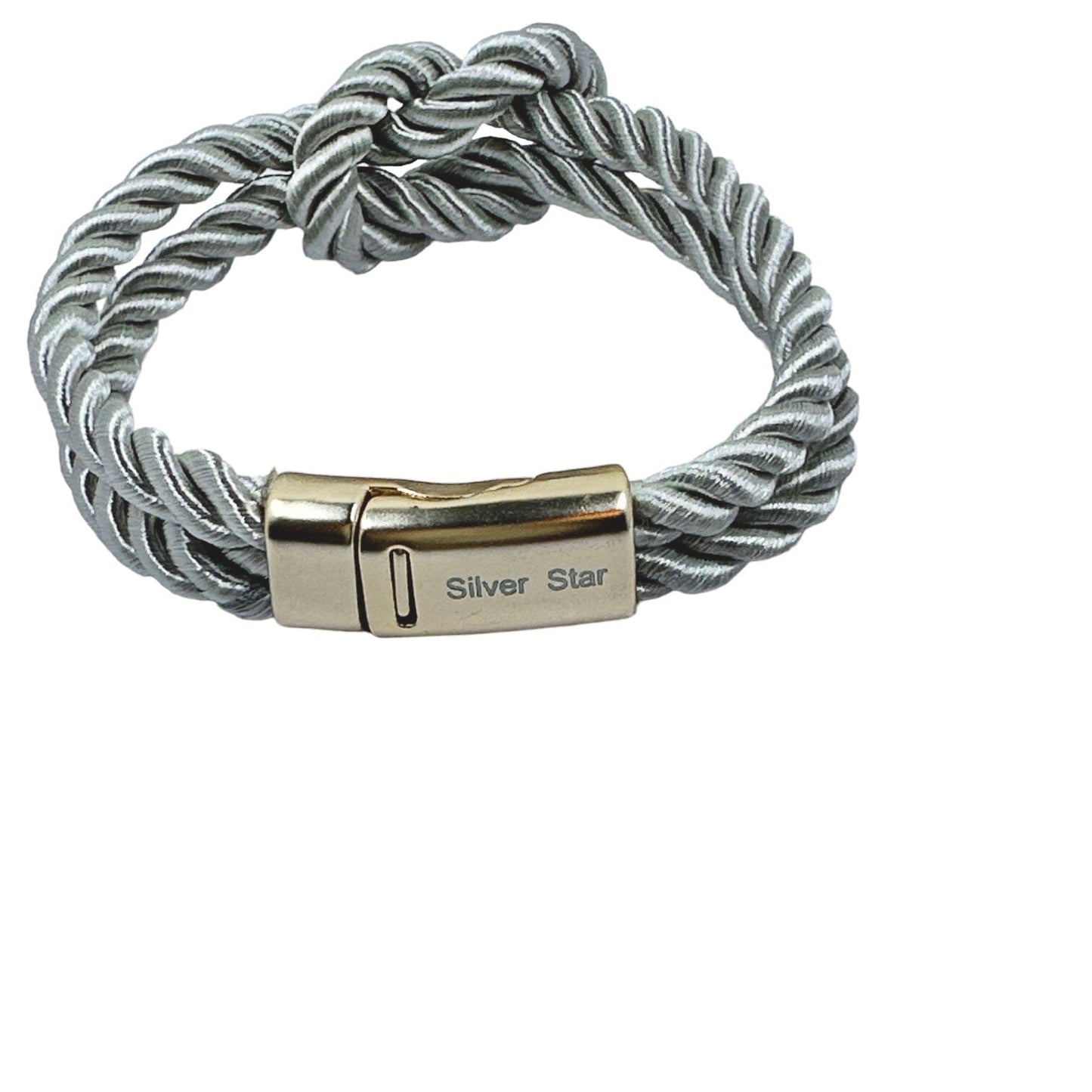 The Original Love Knot Satin Rope Bracelet Silver Star Bracelets Trendzio