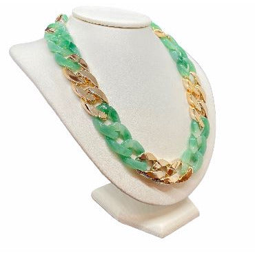 Trendy Acrylic Chain Link Choker Necklace necklace Trendzio