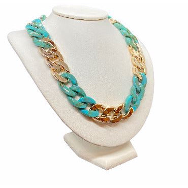 Trendy Acrylic Chain Link Choker Necklace necklace Trendzio