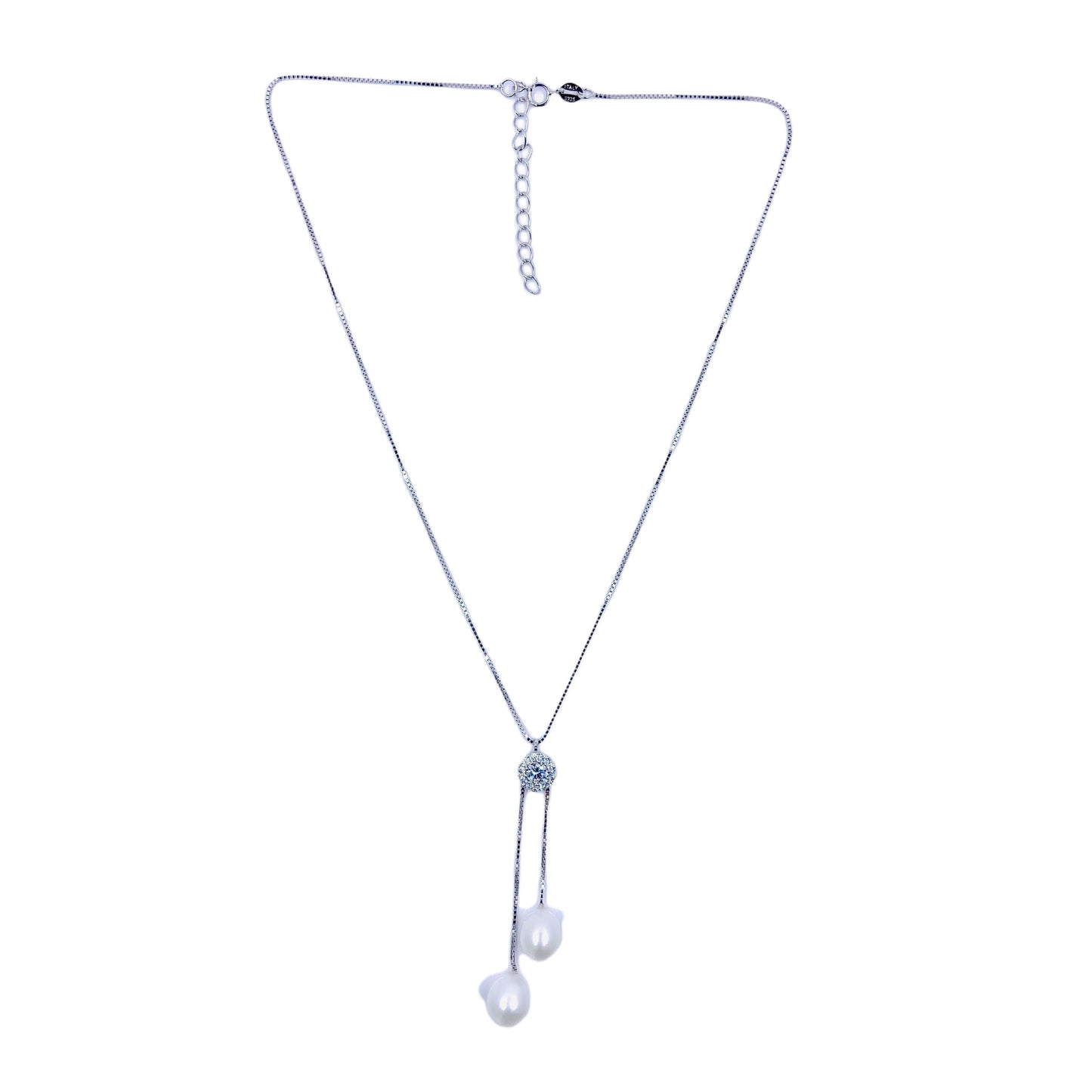 Vera Double Drop Pearl necklace Necklaces Trendzio