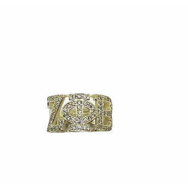 Zeta Phi Beta Greek Letter .925 Pure Sterling Silver Ring Rings Trendzio