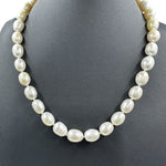 10mm 18" Cultured Freshwater Rice Pearl Necklace Necklaces Trendzio Jewelry 