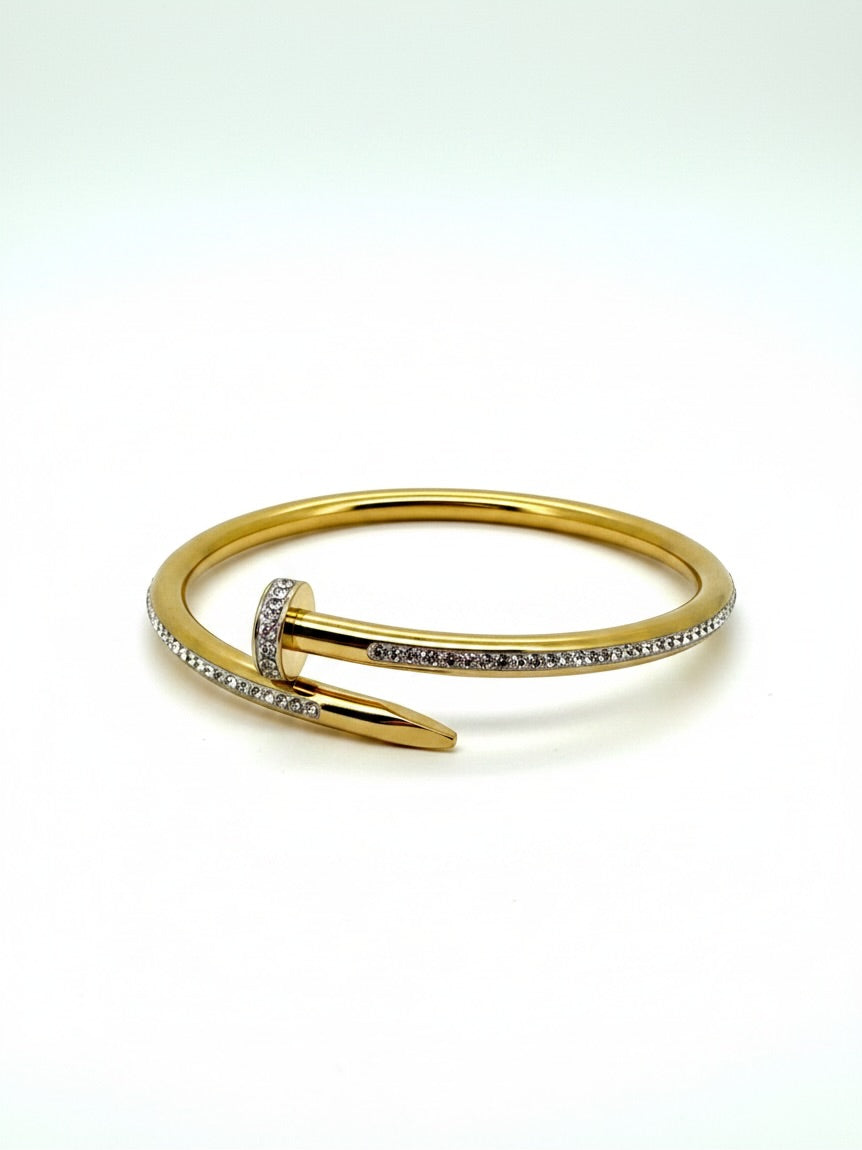 Anaya Nail Head CZ Bangle