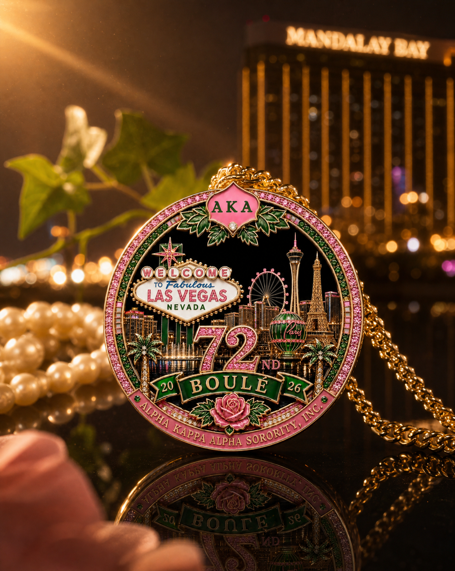 AKA 72nd International Boule Necklace Pin