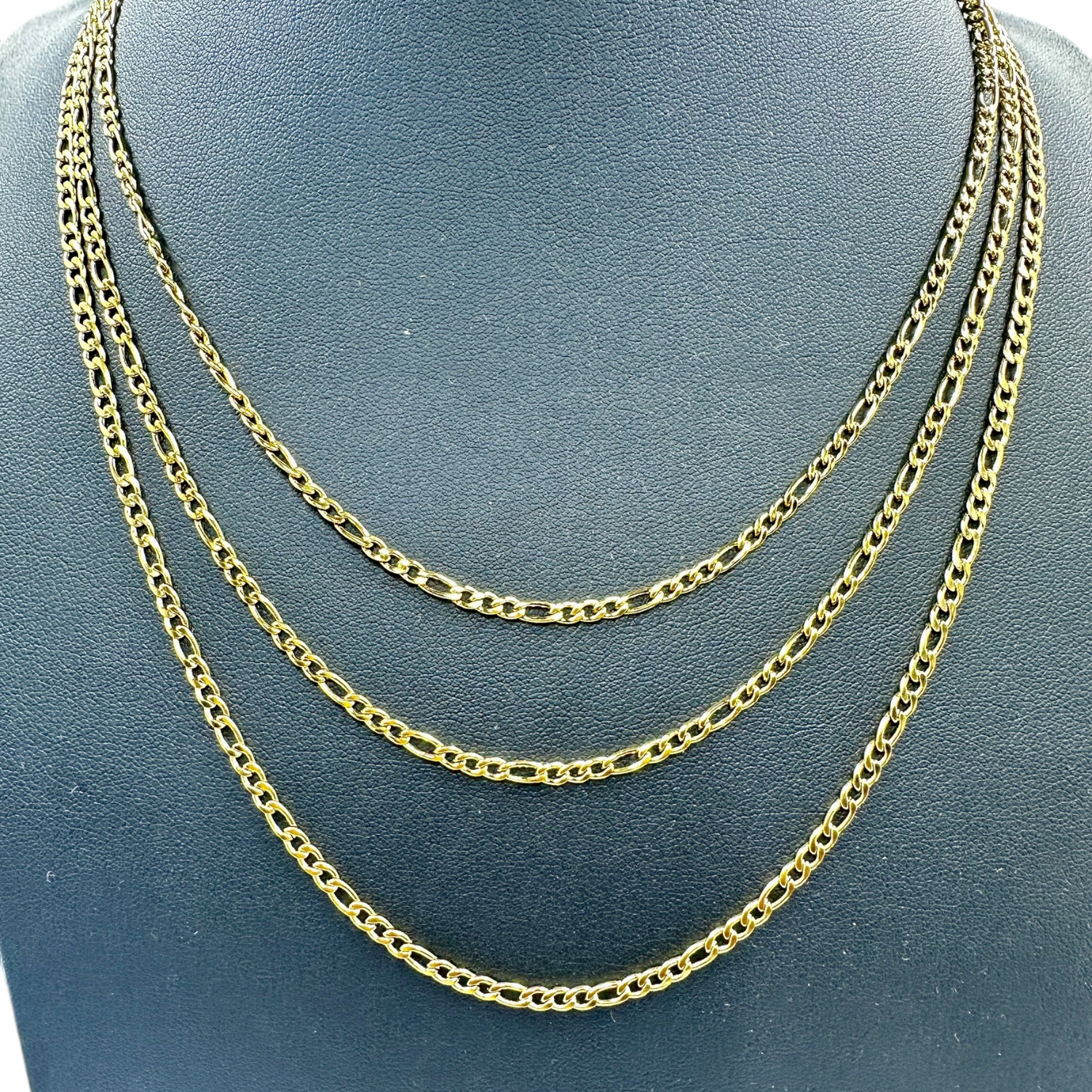 3mm  Figaro Chain Necklace