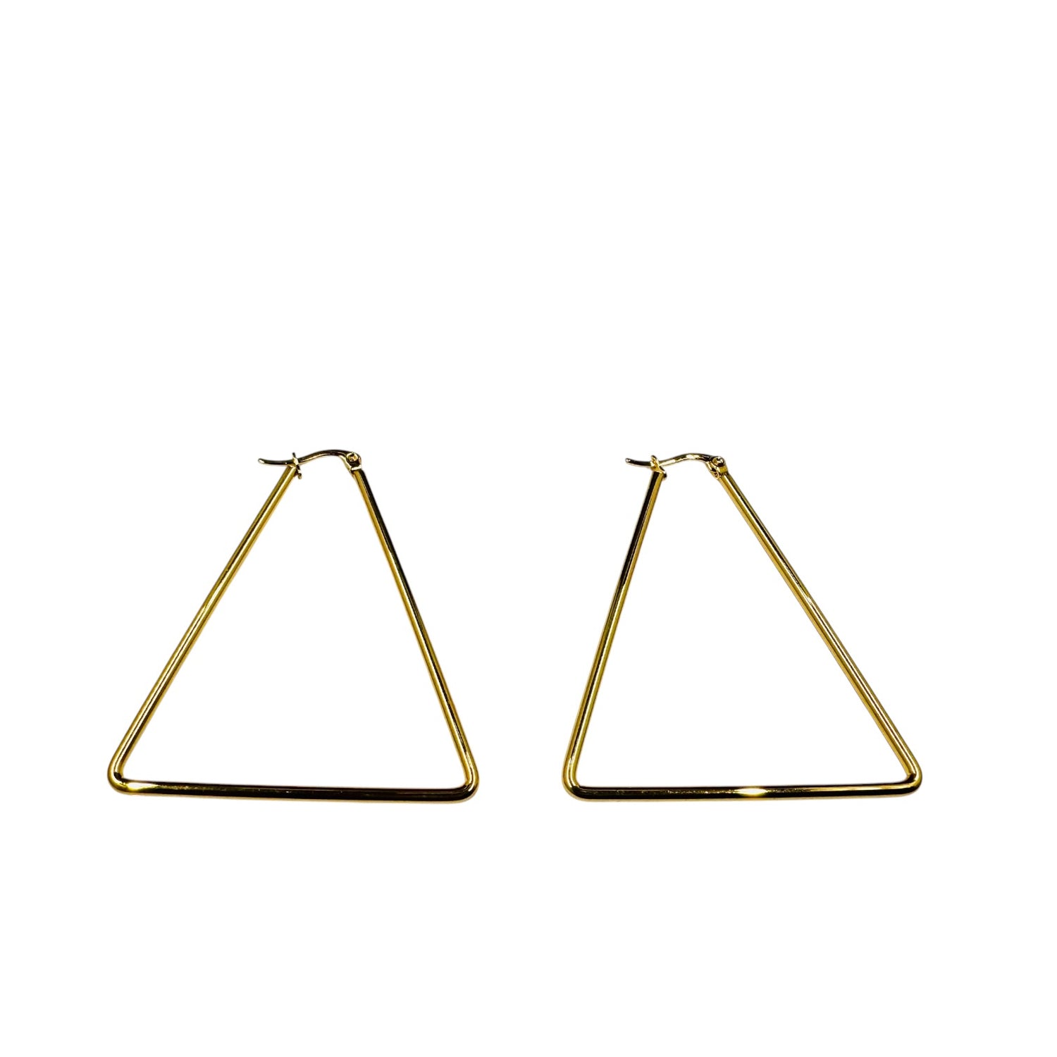 Stainless Steel Delta Triangle Earrings