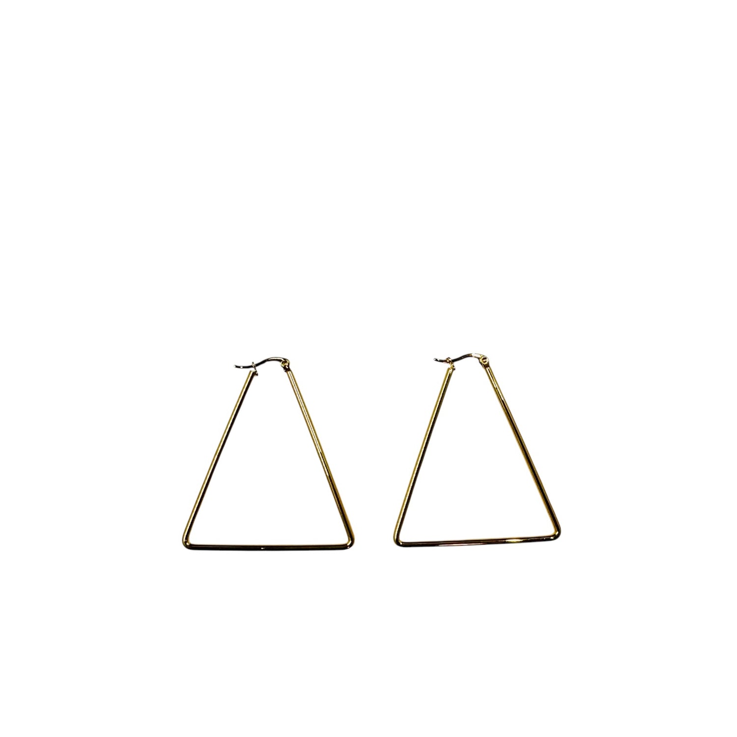 Stainless Steel Delta Triangle Earrings
