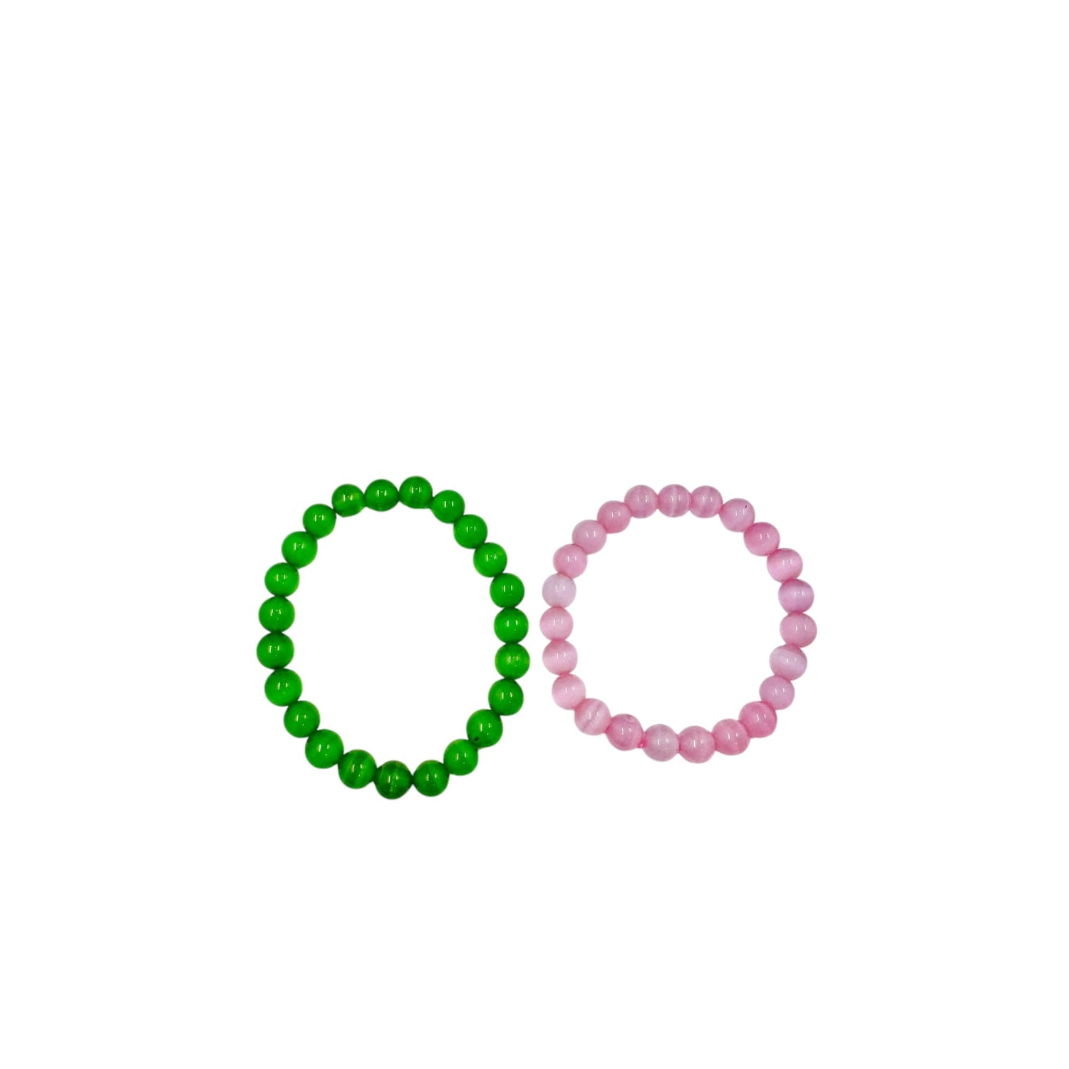 Pink Green Cat Eye Bracelet