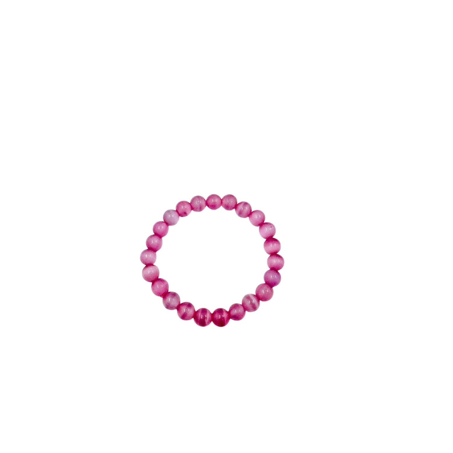 Pink Green Cat Eye Bracelet