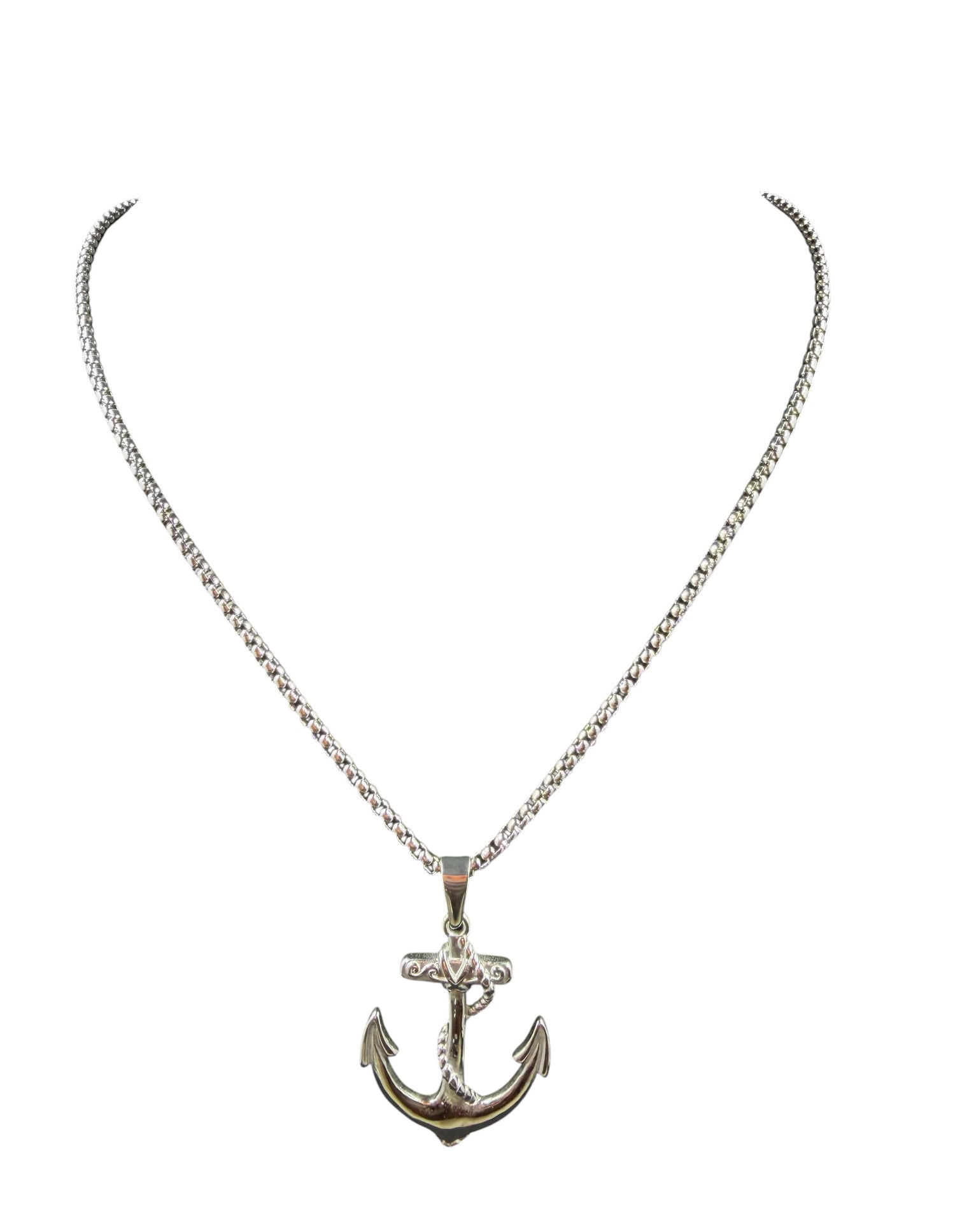 Stainless Steel Anchor Necklace
