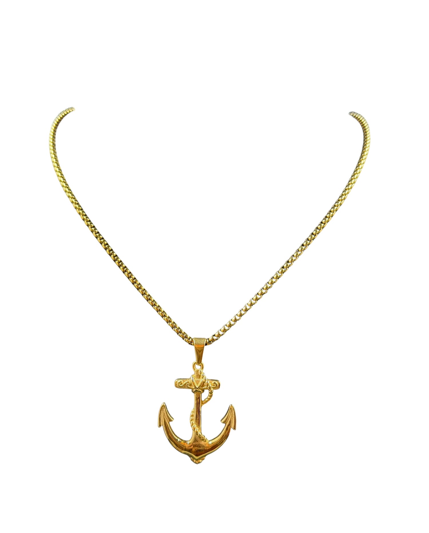 Stainless Steel Anchor Necklace