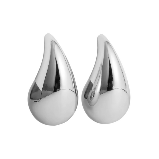 Tear Drop Oval Earrings