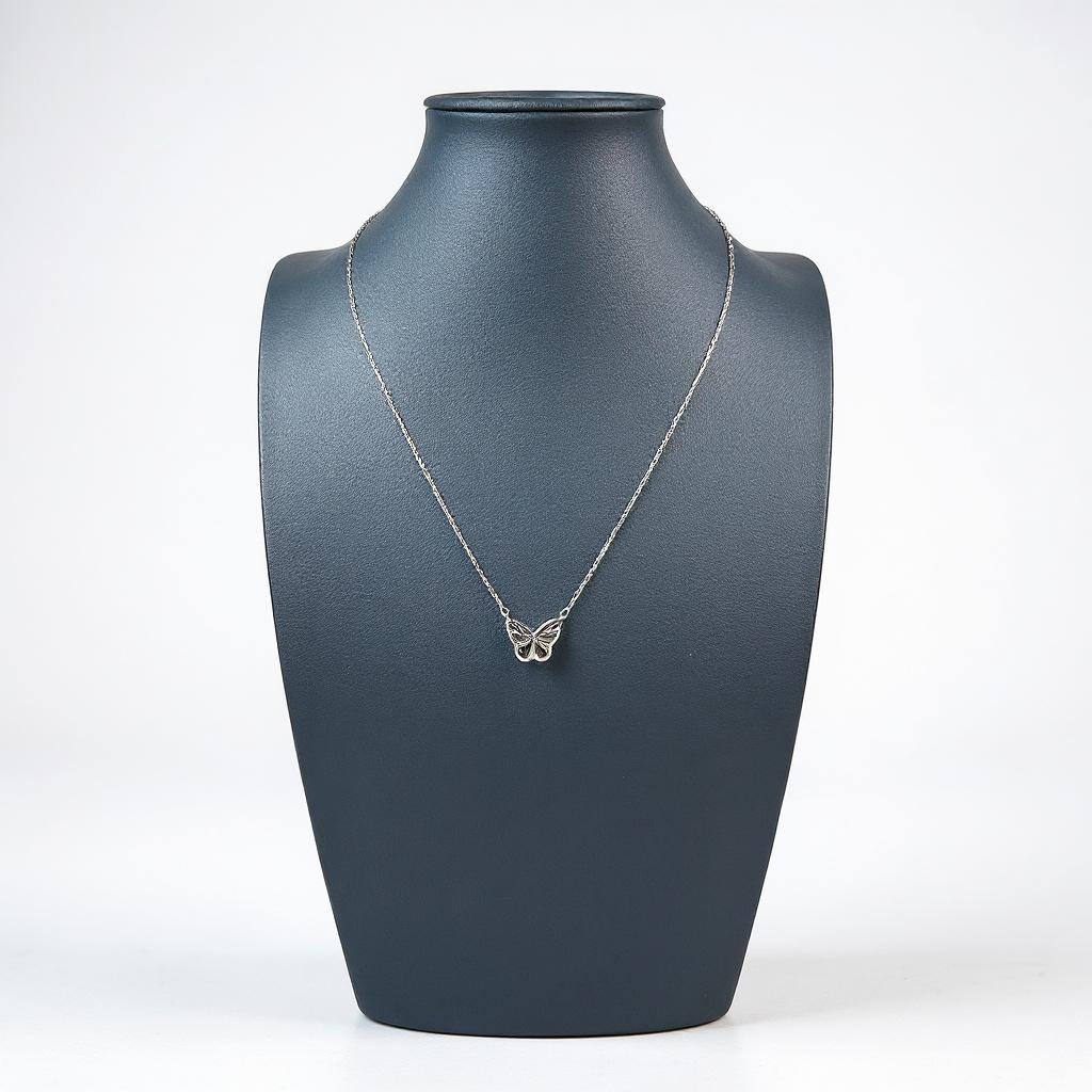 Sterling Silver Single Butterfly Necklace
