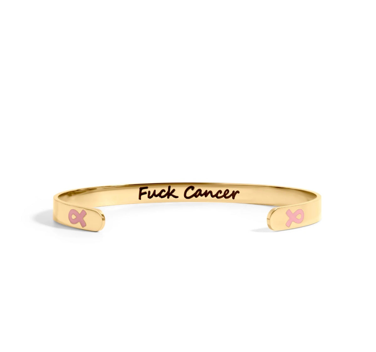 F*ck Cancer breast cancer awareness bangle