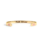 F*ck Cancer breast cancer awareness bangle