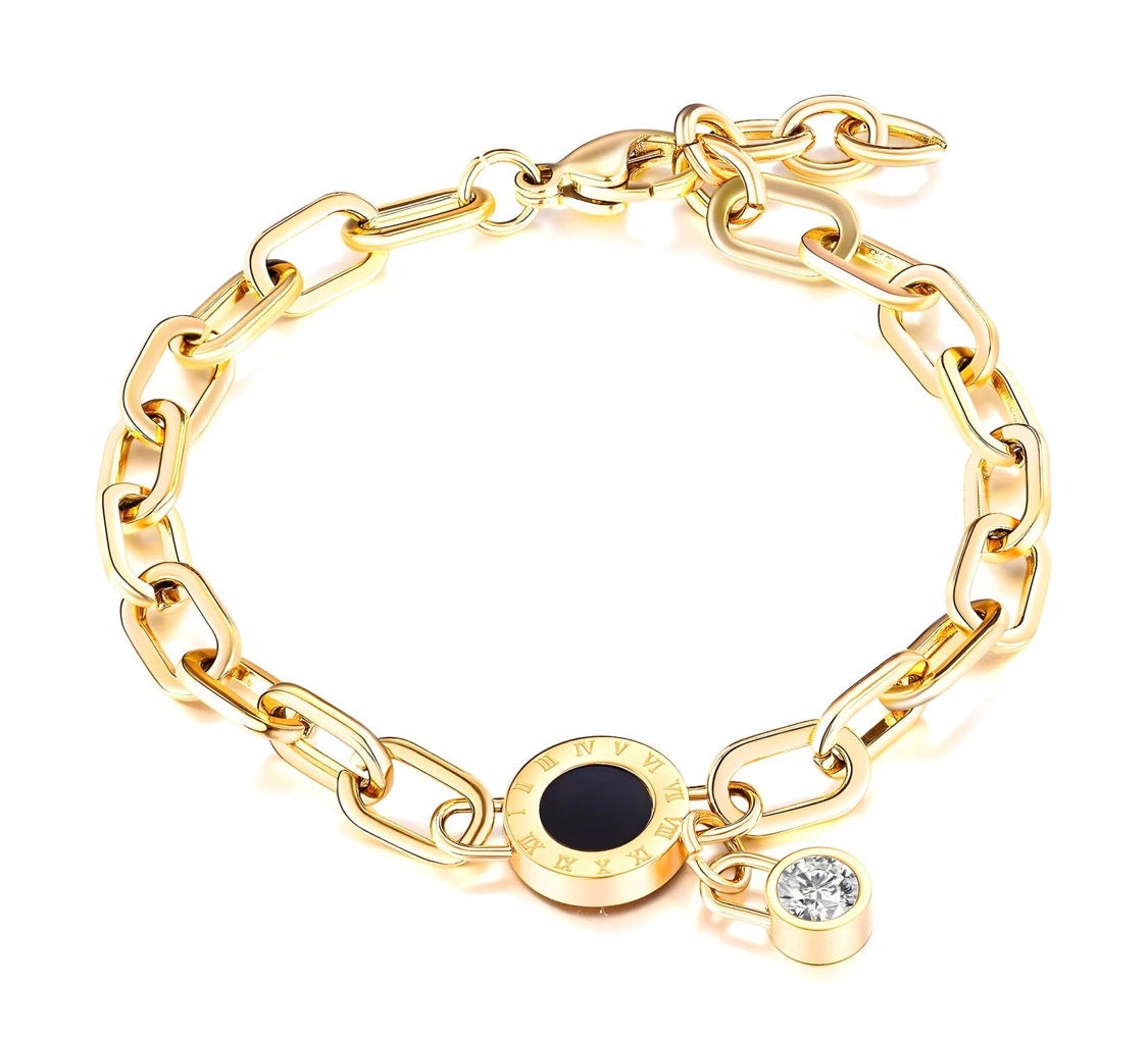 Ines Gold Chain Link Bracelet