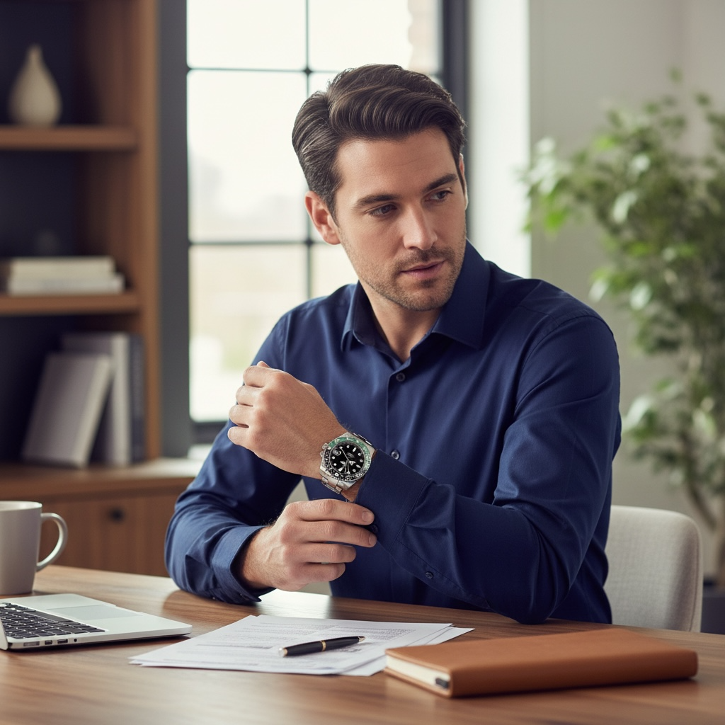 Obsidian Verde Trendzio GMT Watch