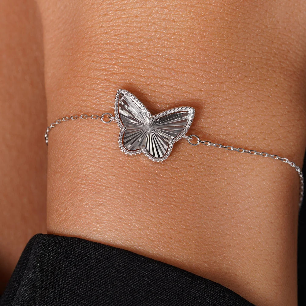 Butterfly Sterling Silver Bracelet