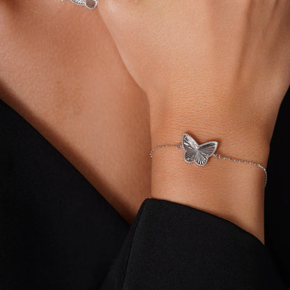 Butterfly Sterling Silver Bracelet