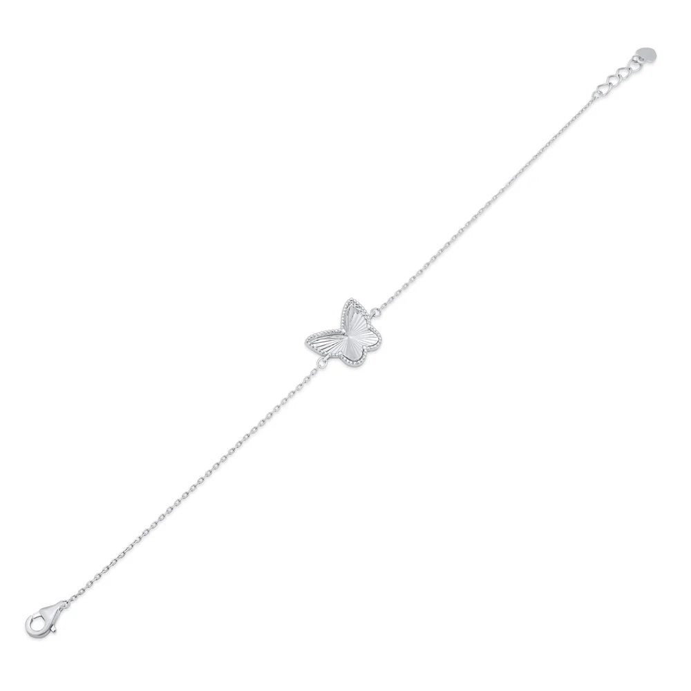 Butterfly Sterling Silver Bracelet
