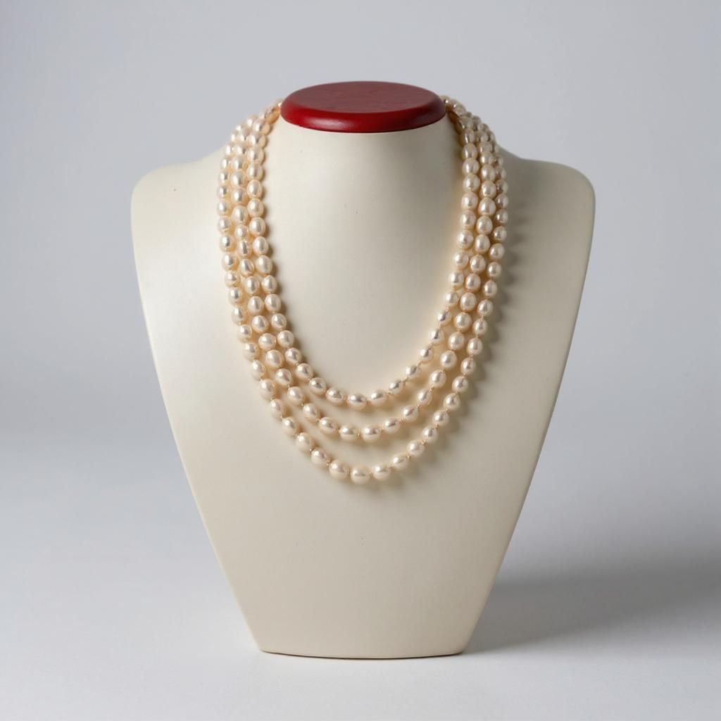 8mm 64 inch Cultured Baroque Pearl Necklace