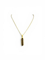 Alpha Phi Alpha 1906 gold and black enamel pendant necklace by Trendzio Jewelry
