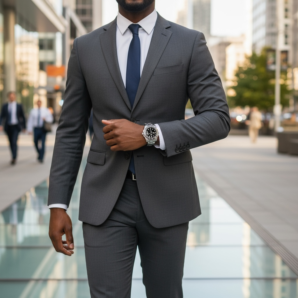 Grey and Black TrendzioMariner Watch