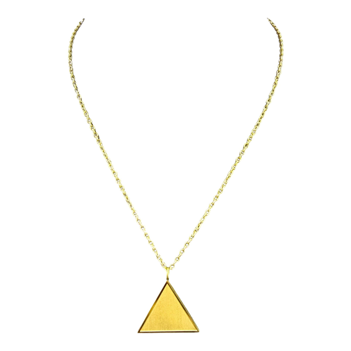 Delta Sigma Theta Triangle Engravable Necklace