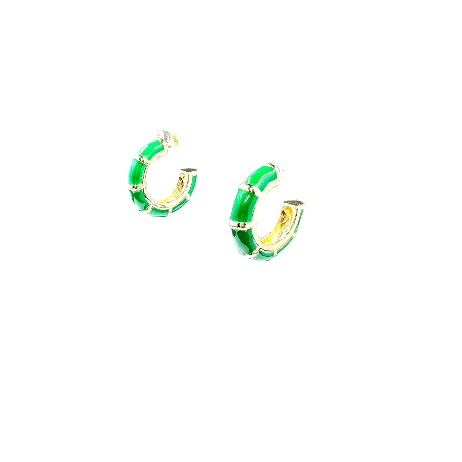 Payton Enamel Bamboo Earrings