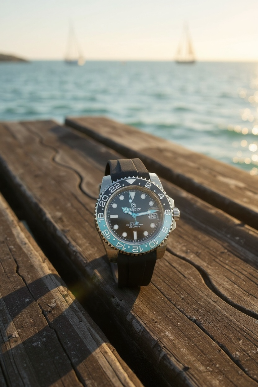 Miami Blue Black TrendzioMariner Watch