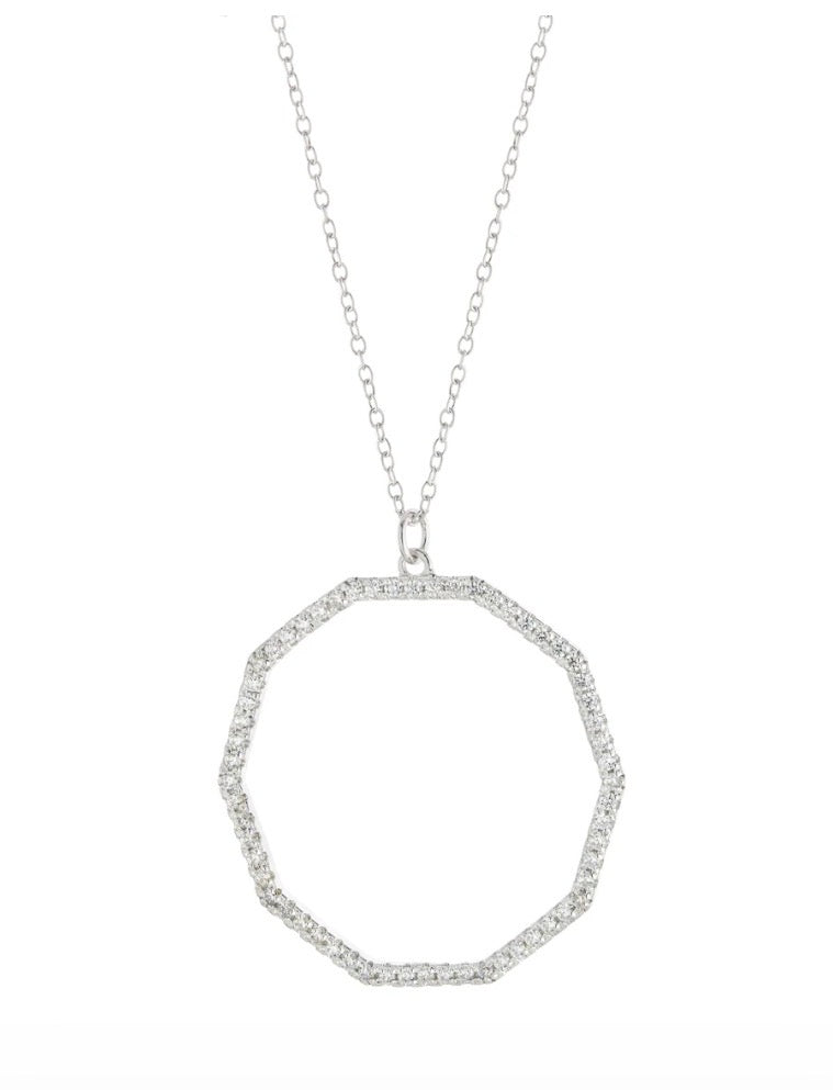 Willow Circle Geometric Necklace