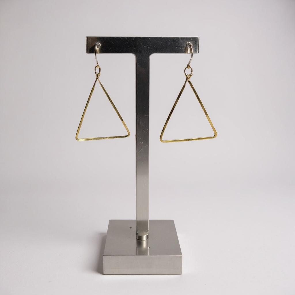 Triangle Hand Made Earrings