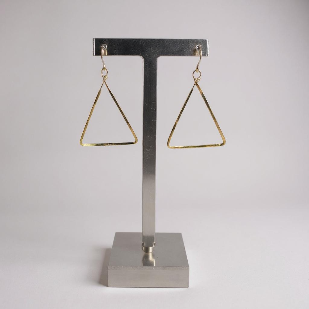 Triangle Hand Made Earrings