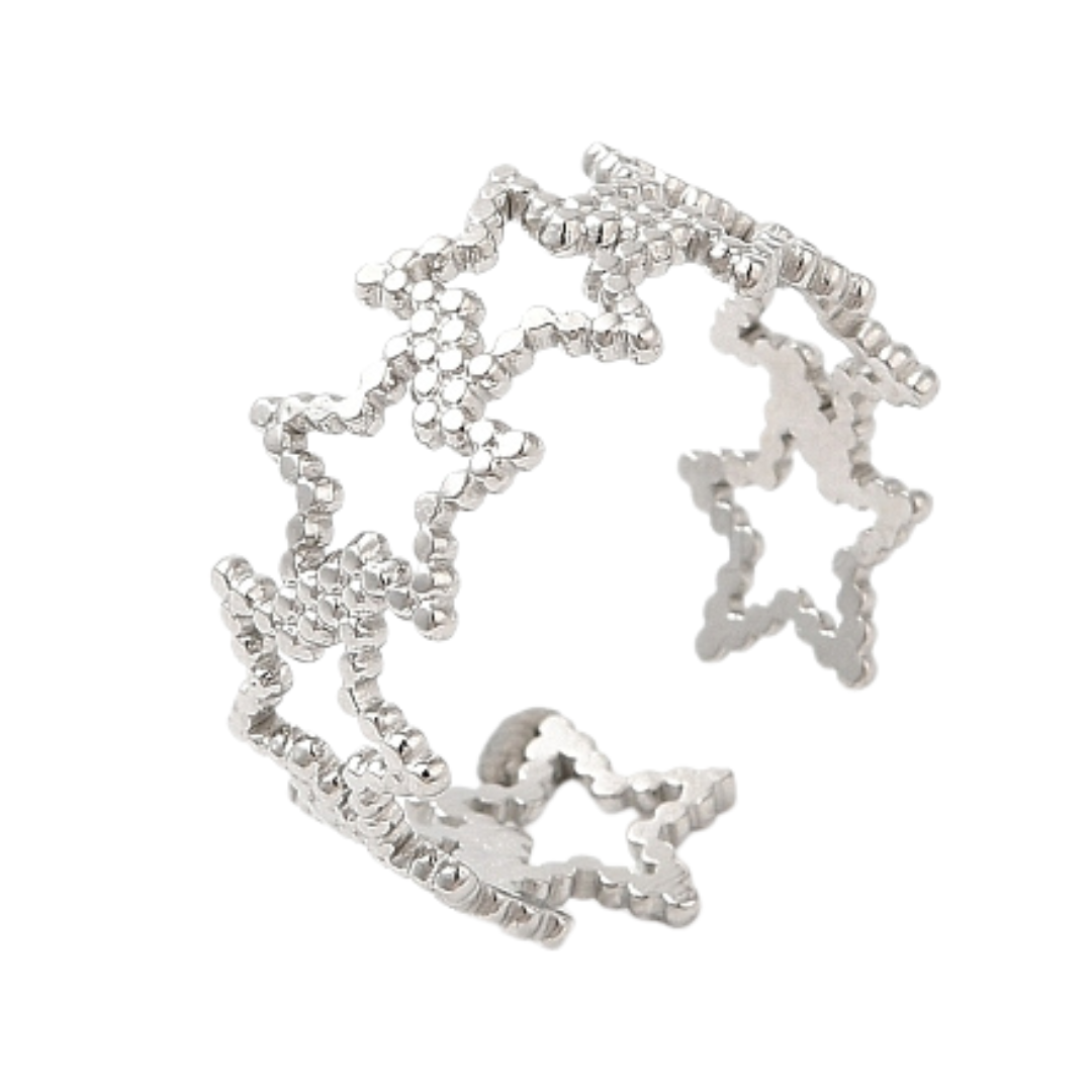Stainless Steel Star Ring