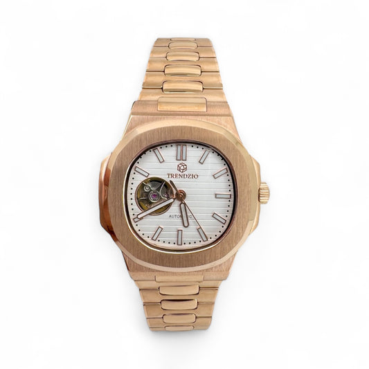 TrendzioNaut Open Heart White Rose Gold
