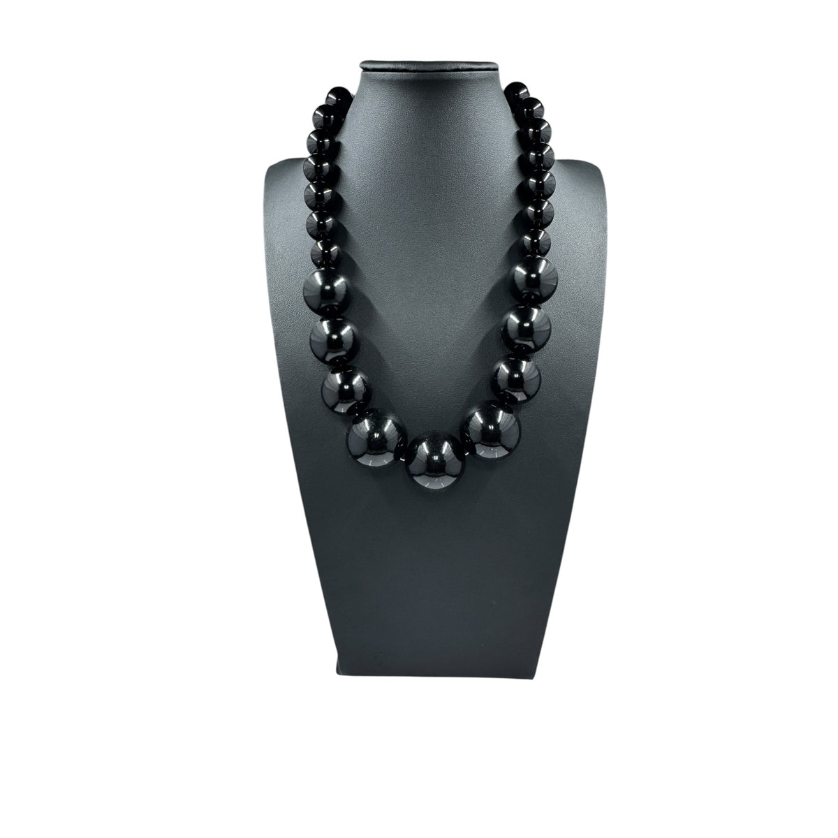 Beautiful graduated bead choker statement necklace, alternate view, by Trendzio Jewelry