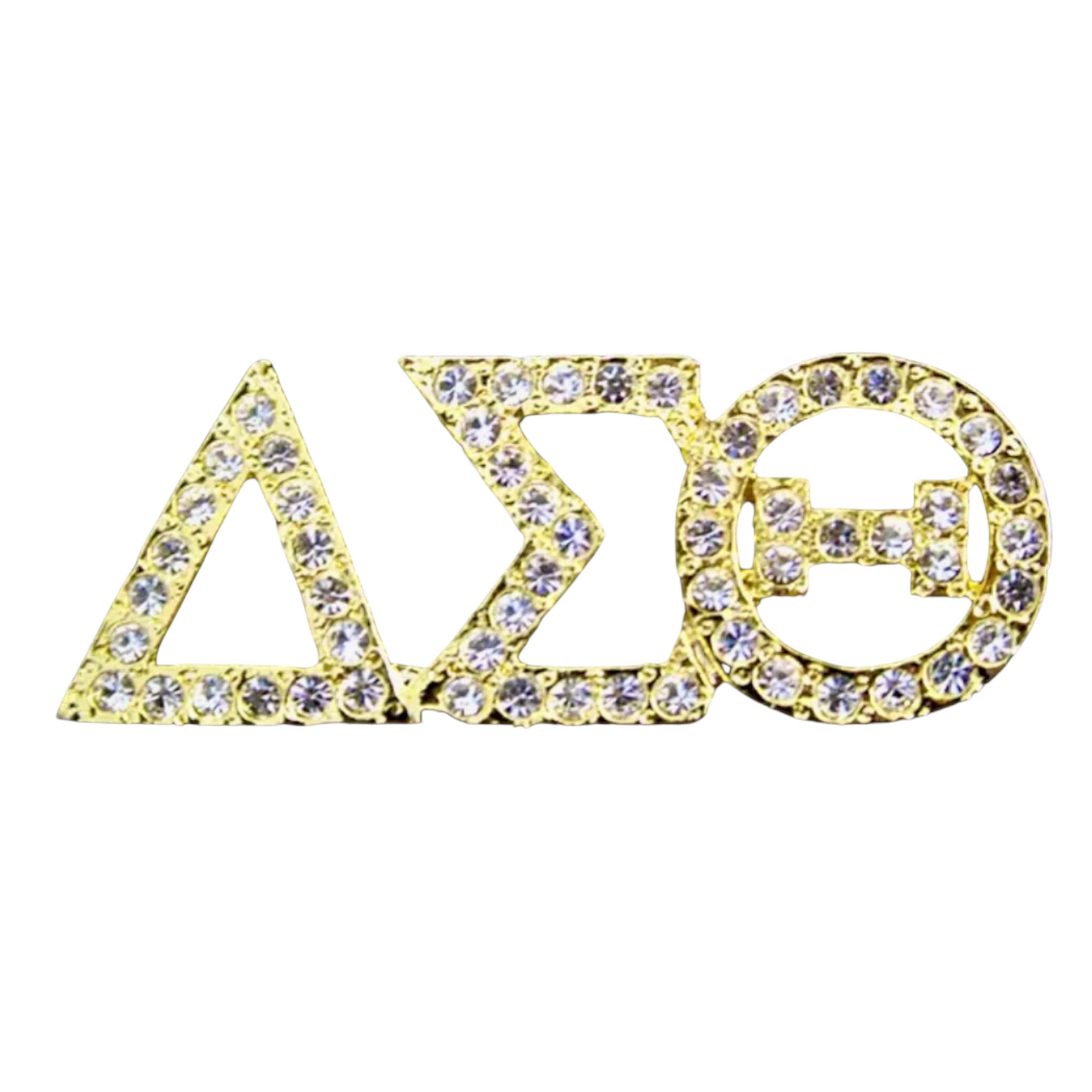 Delta Sigma Theta Austrian Crystal Brooch