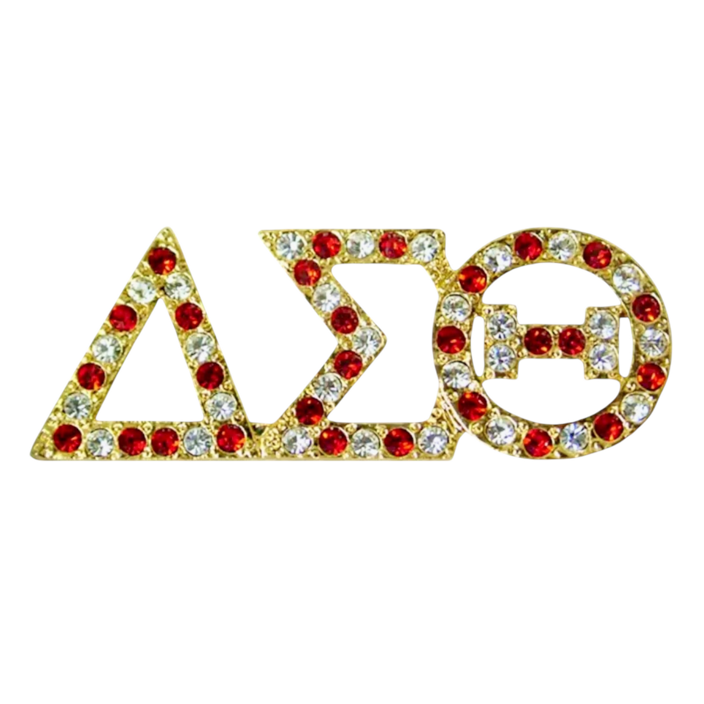 Delta Sigma Theta Austrian Crystal Brooch