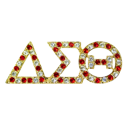 Delta Sigma Theta Austrian Crystal Brooch