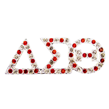 Delta Sigma Theta Austrian Crystal Brooch