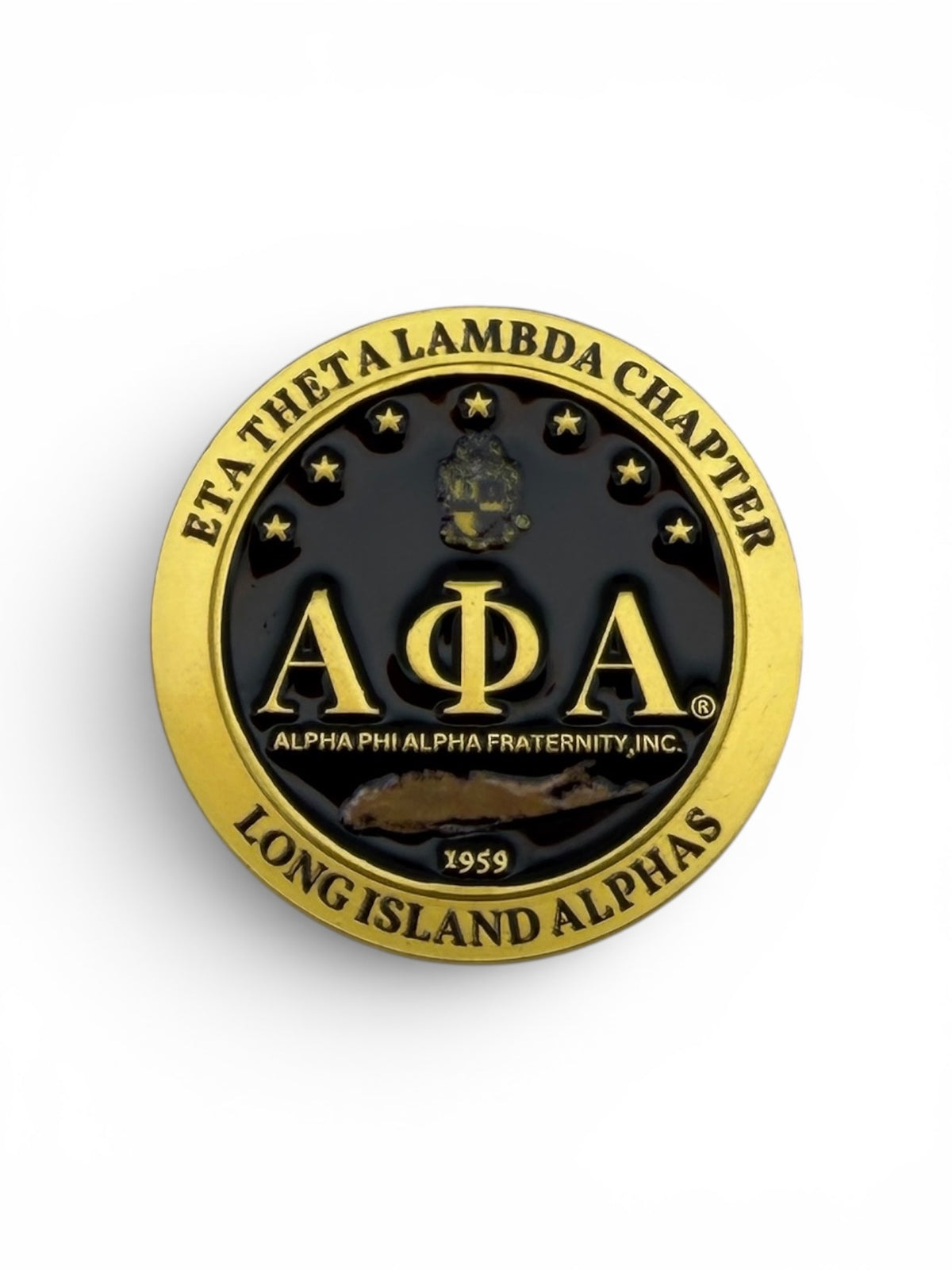 Alpha Phi Alpha custom chapter lapel pin by Trendzio Jewelry