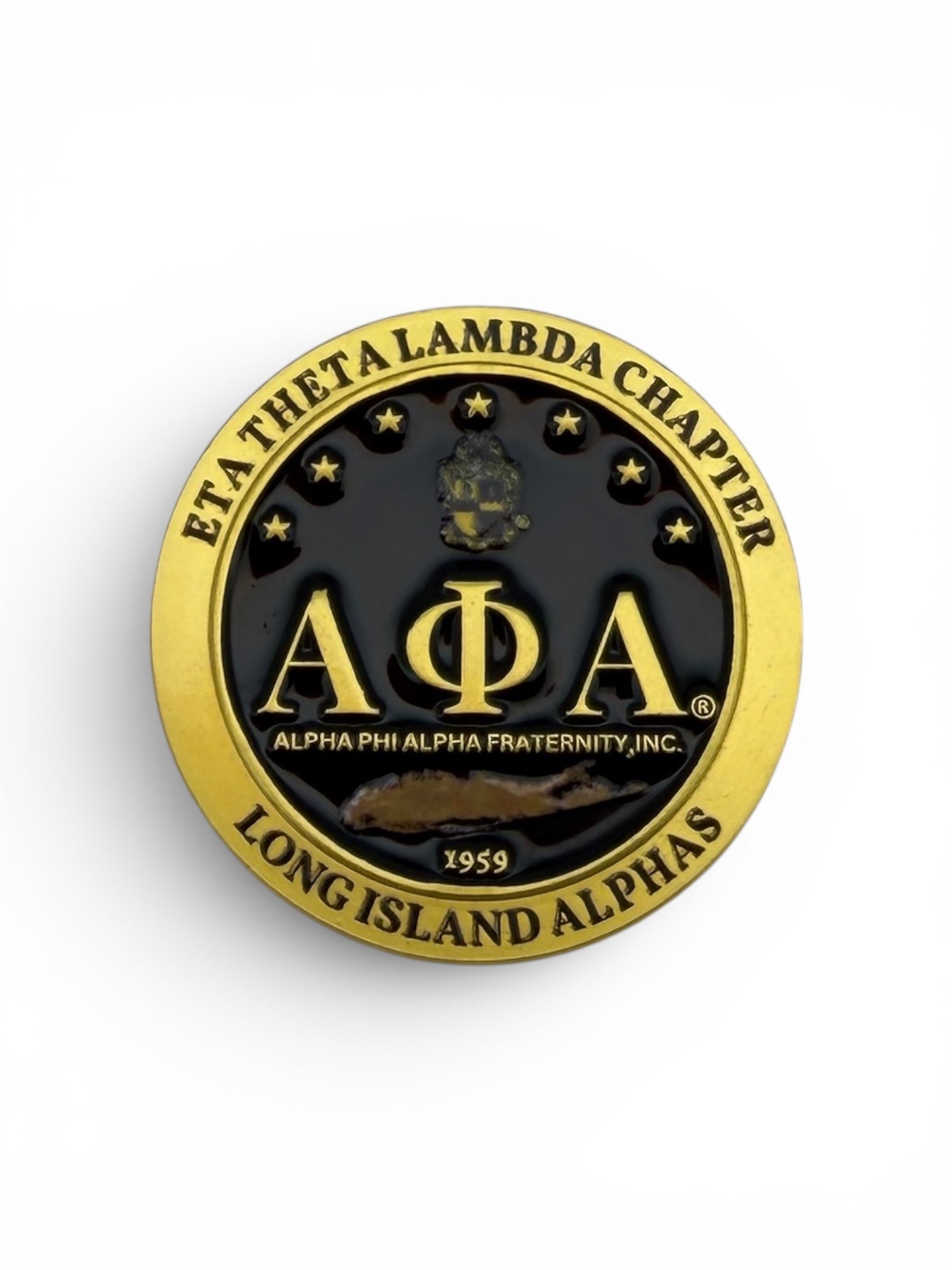 Alpha Phi Alpha custom chapter lapel pin by Trendzio Jewelry
