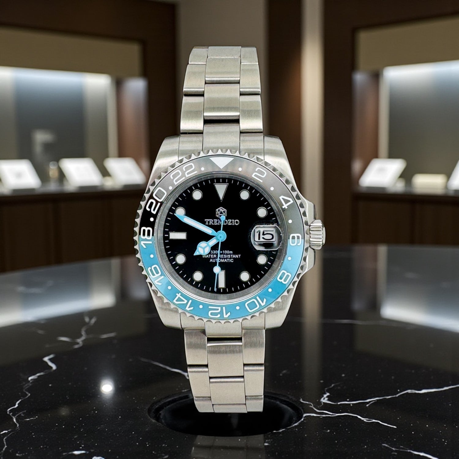 Miami Blue Black TrendzioMariner Watch