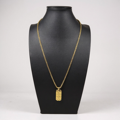 Geometric Dog Tag Pendant