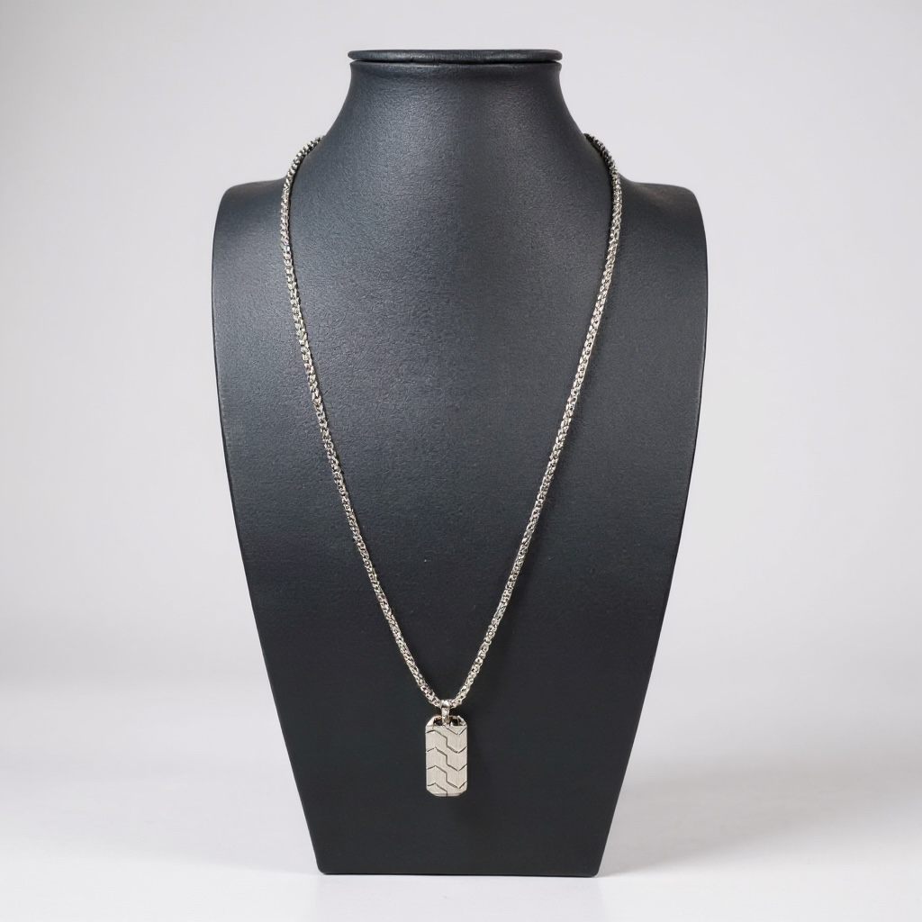 Geometric Dog Tag Pendant