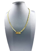 AKA 1908 Gold Number Necklace Necklaces Trendzio Jewelry 