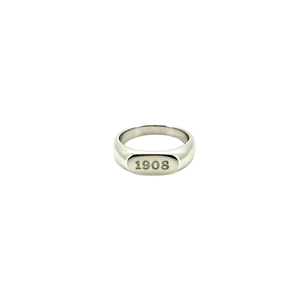 AKA 1908 Number Ring Rings Trendzio Jewelry Silver 6 