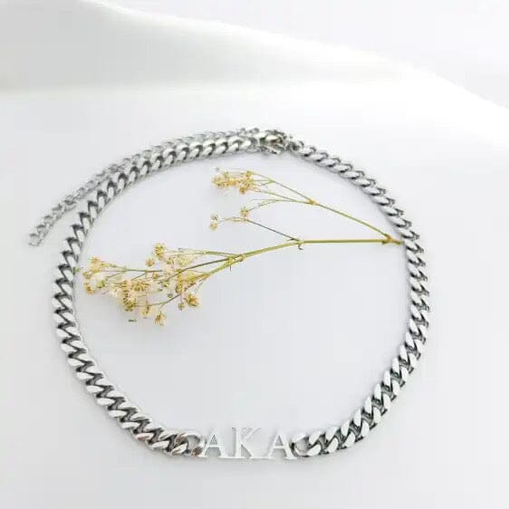 AKA Choker Necklace Necklaces Trendzio Jewelry Silver 