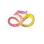 AKA Golden Soror 50yrs Script Pin Brooches & Lapel Pins Trendzio Jewelry 