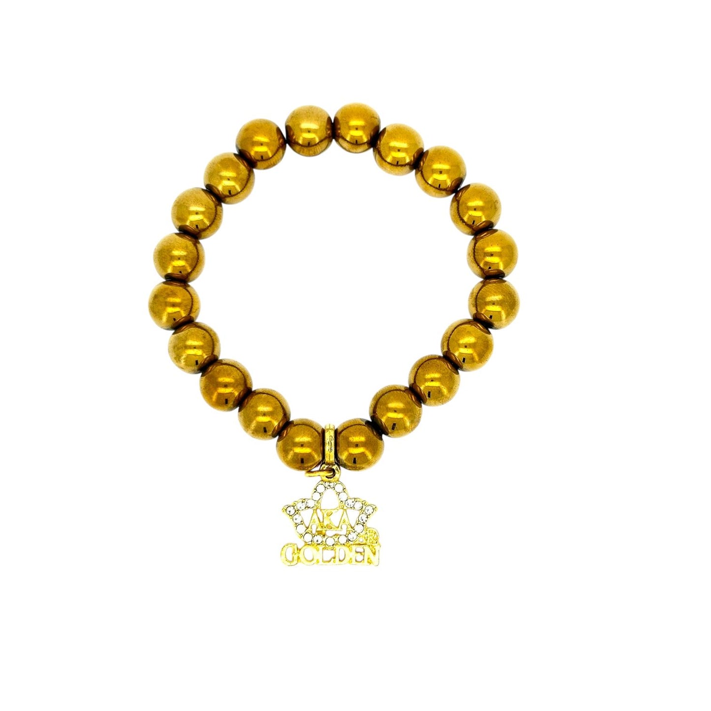 AKA Golden Soror Anniversary Bracelet Bracelets Trendzio Jewelry 